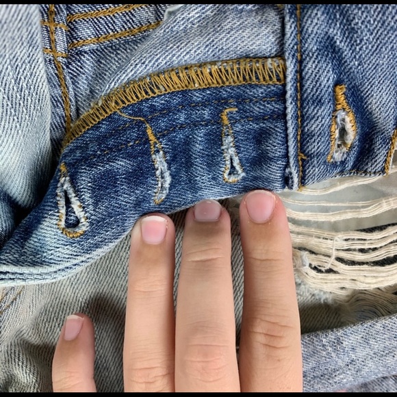 BDG Denim Distressed Mid Rise Slayer Shorts - Picture 9 of 10